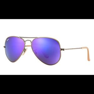 Purple ray ban aviators